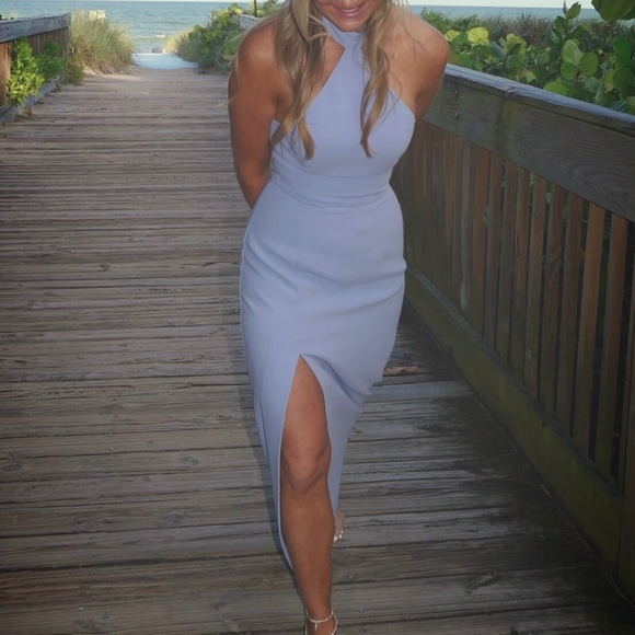 Revolve Amanda Uprichard Queen gown in English lavender - Picture 2 of 5